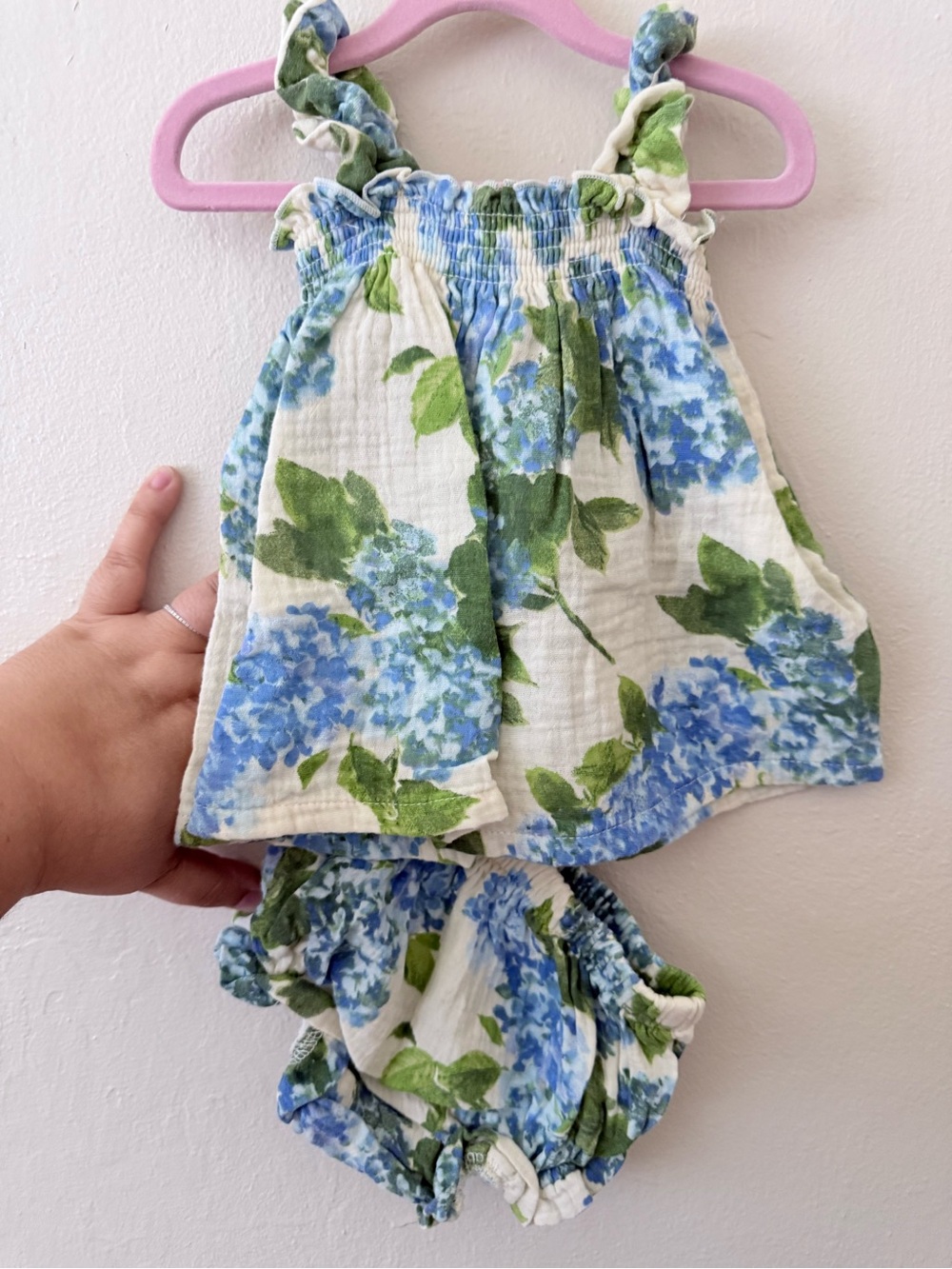 Angel Dear Blue & Green Hydrangea Set